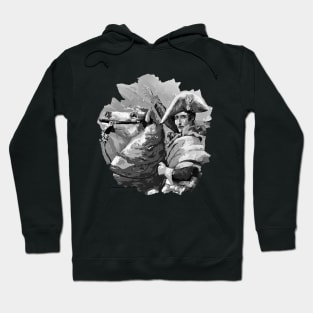 Napoleon Bonaparte Black and White Hoodie